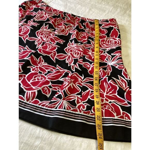Rose Print Full Skirt 20W - Picture 3 of 9